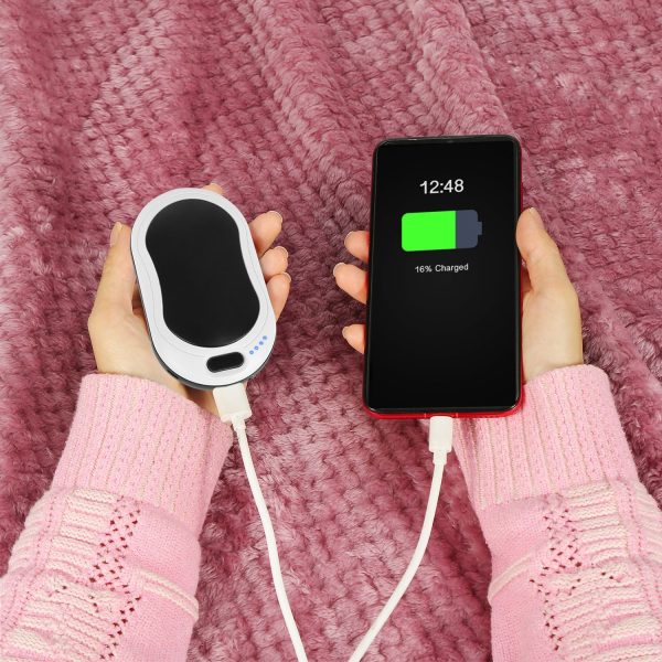 10,000mAh Pocket Hand Warmer & Power Bank — Double-Sided Heat, 3 Temps, LED + Vibration - Image 10