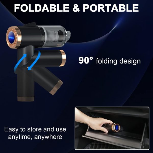Vacuum Cleaner And Air Duster For Cars, Homes, Offices And Pets, High-power, Multi-nozzle Handheld Car Vacuum Cleaner. - Image 9