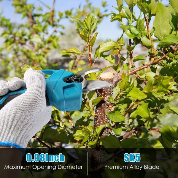 2-in-1 Electric Pruner w/ Telescopic Pole — 21V, 13-ft Reach, 0.98″ Cut (2×4.0Ah) - Image 5