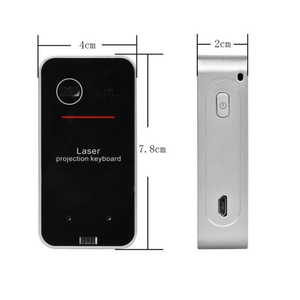 A80 Laser Projection Keyboard & Mouse — BT/USB, Pocket-Size - Image 6
