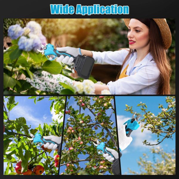 2-in-1 Electric Pruner w/ Telescopic Pole — 21V, 13-ft Reach, 0.98″ Cut (2×4.0Ah) - Image 4