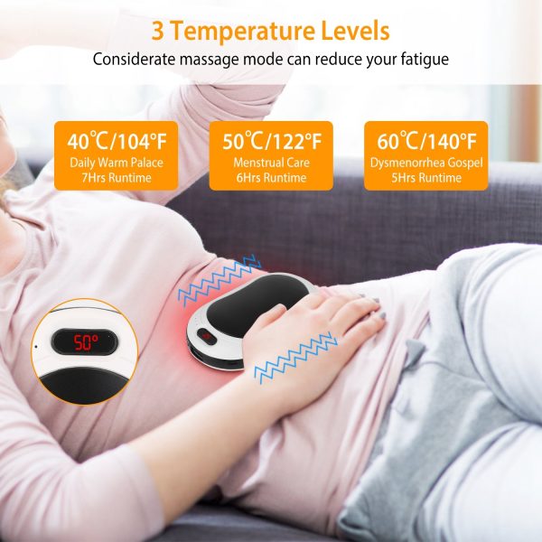 10,000mAh Pocket Hand Warmer & Power Bank — Double-Sided Heat, 3 Temps, LED + Vibration - Image 8