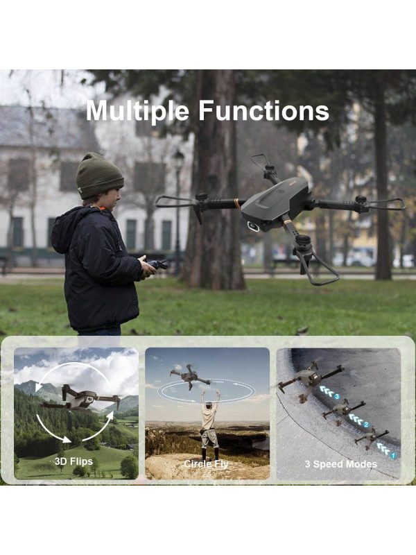 4DRC V4 Foldable Mini Drone — 1080p Cam, 90° Tilt, 3 Batteries (≈26-min), Beginner-Friendly - Image 10
