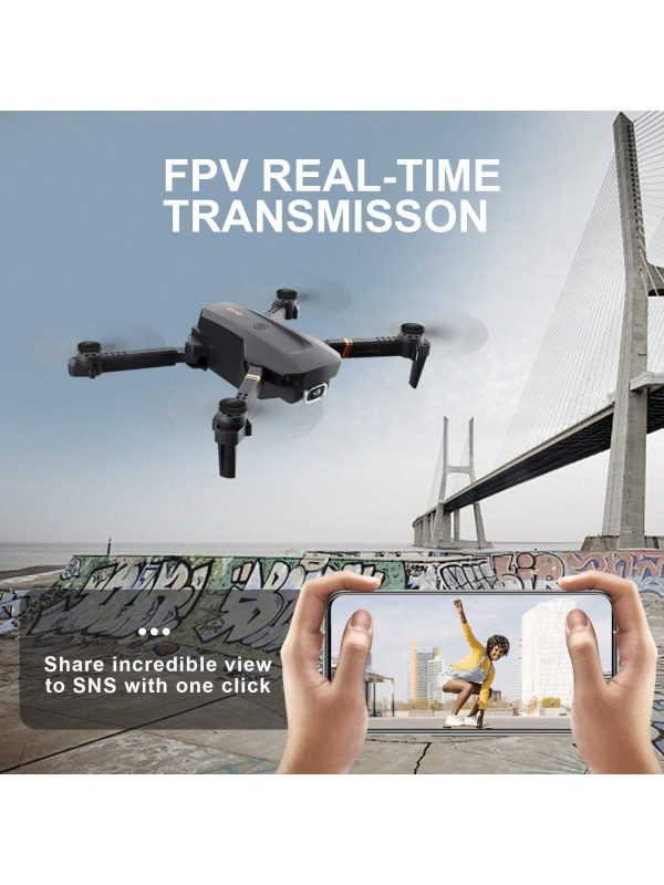 4DRC V4 Foldable Mini Drone — 1080p Cam, 90° Tilt, 3 Batteries (≈26-min), Beginner-Friendly - Image 5