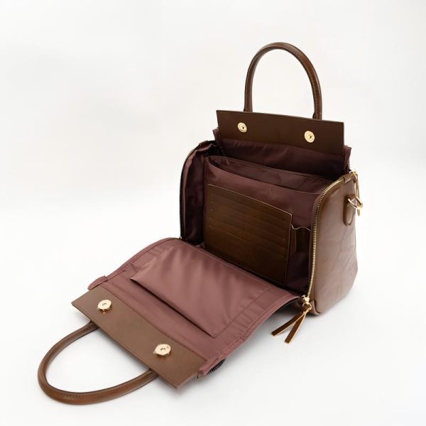 Women's Multifunctional Leather Shoulder Bag Handbag - Image 2