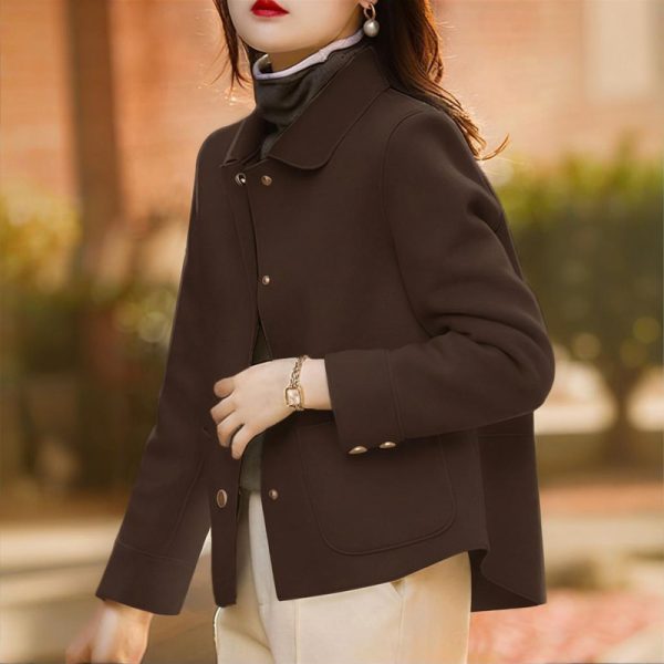 Retro Raglan Coat — Single-Breasted, Pockets, M–4XL - Image 6
