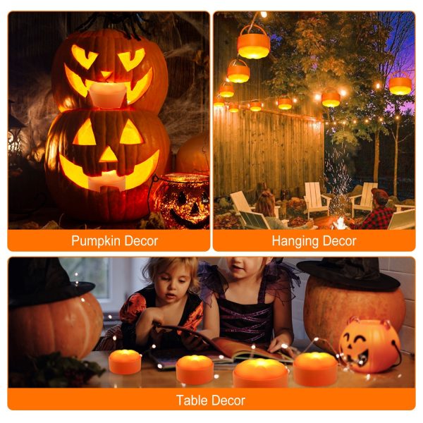 4-Pack LED Pumpkin Lights — Remote, 2 Modes & Timers - Image 10
