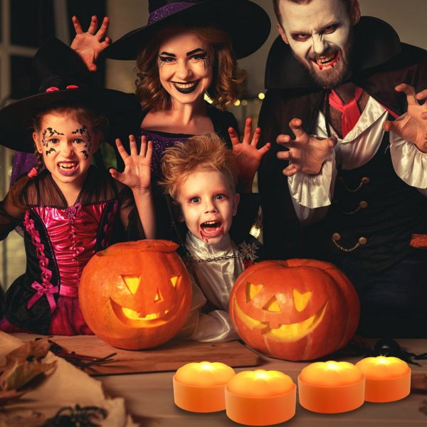 4-Pack LED Pumpkin Lights — Remote, 2 Modes & Timers - Image 6