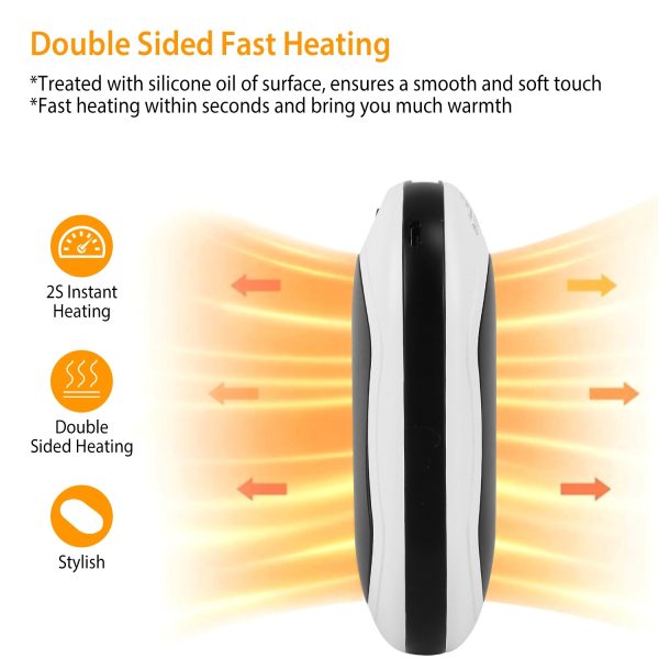 10,000mAh Pocket Hand Warmer & Power Bank — Double-Sided Heat, 3 Temps, LED + Vibration - Image 7