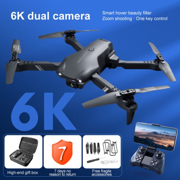 4DRC V13 Foldable FPV Drone — 1080p HD Cam, 2 Batteries (≈26-min), Easy Beginner Controls