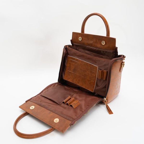 Women's Multifunctional Leather Shoulder Bag Handbag - Image 5
