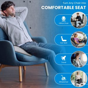 Memory Foam Seat Cushion — breathable, supportive, stays put