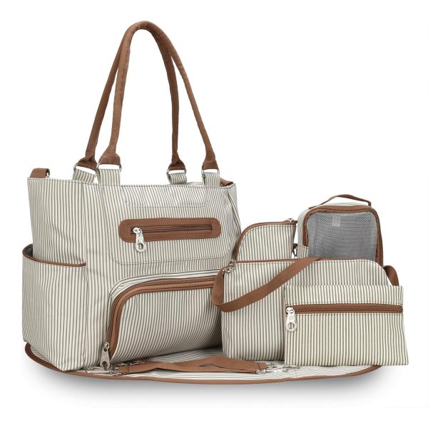 8-Piece Baby Diaper Bag Set — Tote, Pad, Hooks & Pouches - Image 8
