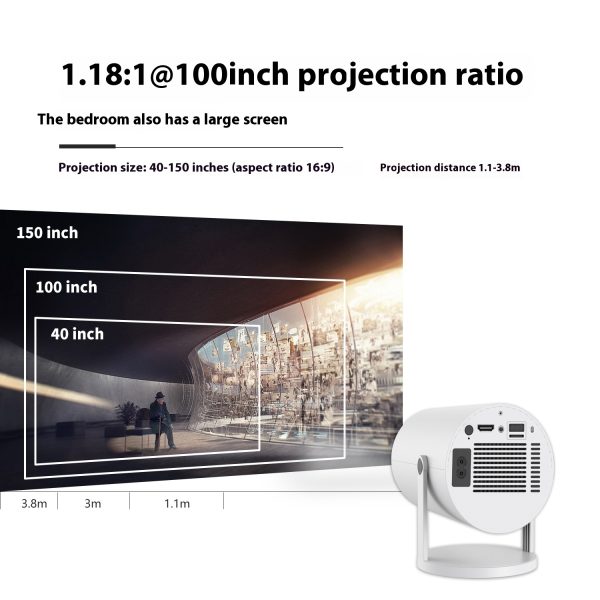 Magcubic HY300 “Freestyle” Mini Projector — 5G Wi-Fi, BT 5.0, Auto Keystone - Image 4