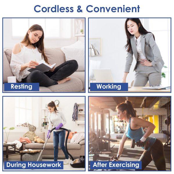 Cordless Heating & Air-Compression Back Belt — 6 Heat Levels, 3 Massage Modes, USB-C - Image 4