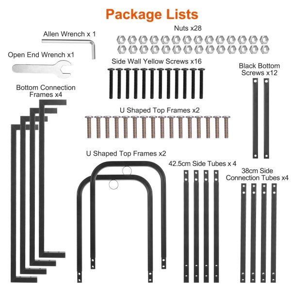 4.0-ft Heavy-Duty Firewood Rack — 2,500 lb Capacity, Powder-Coated Iron, Adjustable Base - Image 8