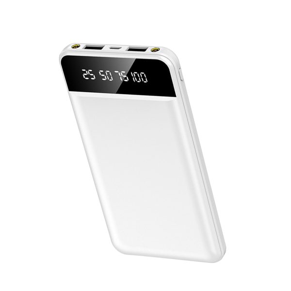 Ultra-Slim 10,000mAh Power Bank — Dual USB, LED Flashlight, Smart Display, Travel-Ready - Image 6