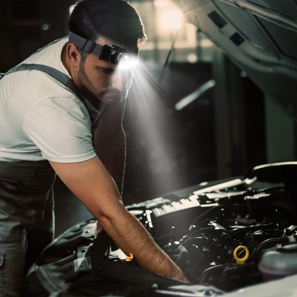 Motion-Sensor LED Headlamp — Zoom Beam, 3 Modes, 45° Tilt, USB-Rechargeable - Image 6