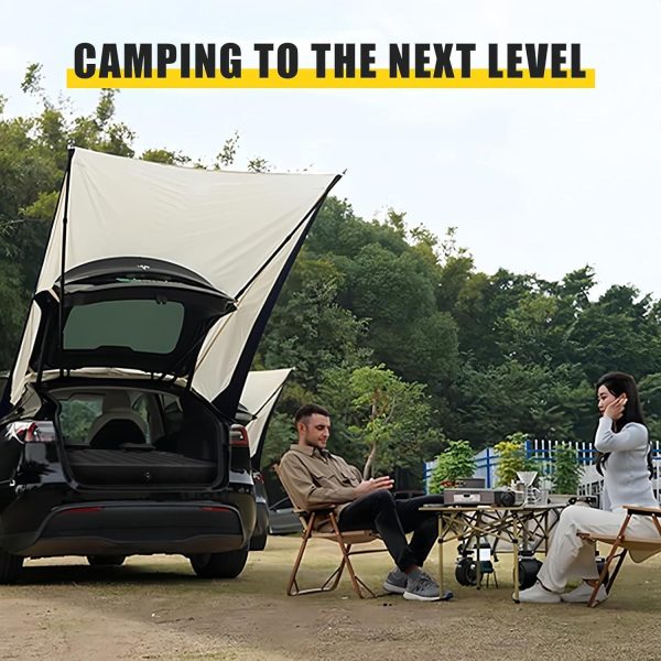 Tesla Model Y Inflatable Camping Mattress — Fits 2020–2023, Cup Holders + Phone Stand, 12V Pump, 2 Pillows, Bag - Image 5