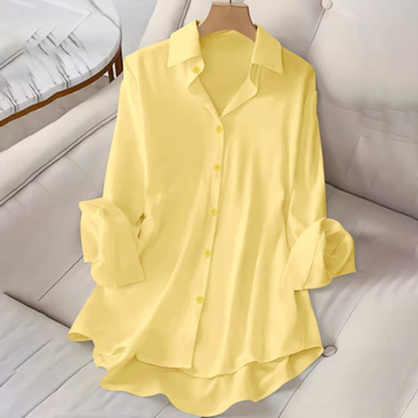 Plus-Size Lapel Office Shirt — Polished Button-Down for Workdays & Smart-Casual - Image 4