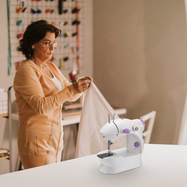 Portable 2-Speed Sewing Machine — Double Thread, LED, Foot Pedal, Dual Power (Overlock Foot) - Image 5