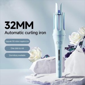 32 mm Automatic Curling Iron — Long-Lasting Big Curls & Waves, Negative Ions, Ceramic Barrel