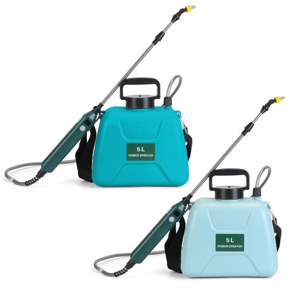 5L Battery Sprayer — Rechargeable Handle, LCD Battery Display, Telescopic Wand, 3 Nozzles - Image 6