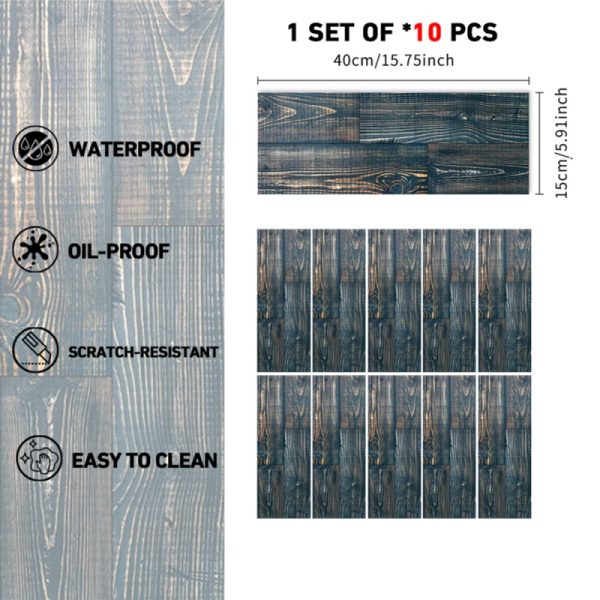 Peel-&-Stick Wood-Grain Floor Tiles — Waterproof, Wear-Resistant, DIY-Friendly - Image 2