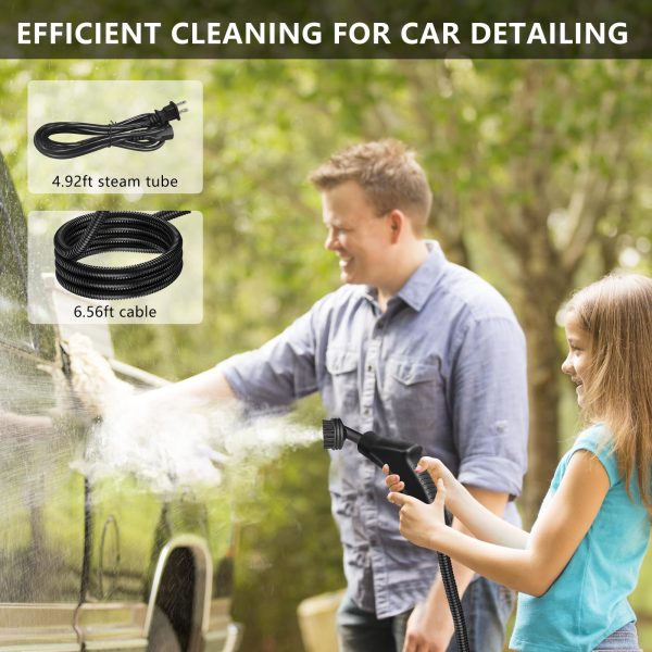 2500W Handheld Steam Cleaner — 1.2L Tank, Up to 3 Bar, 7-Piece Tool Kit - Image 5