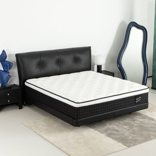 12″ Hybrid Mattress — Pocket Springs + Memory Foam, Cool Knit Cover (CertiPUR-US, OEKO-TEX), Black - Image 6