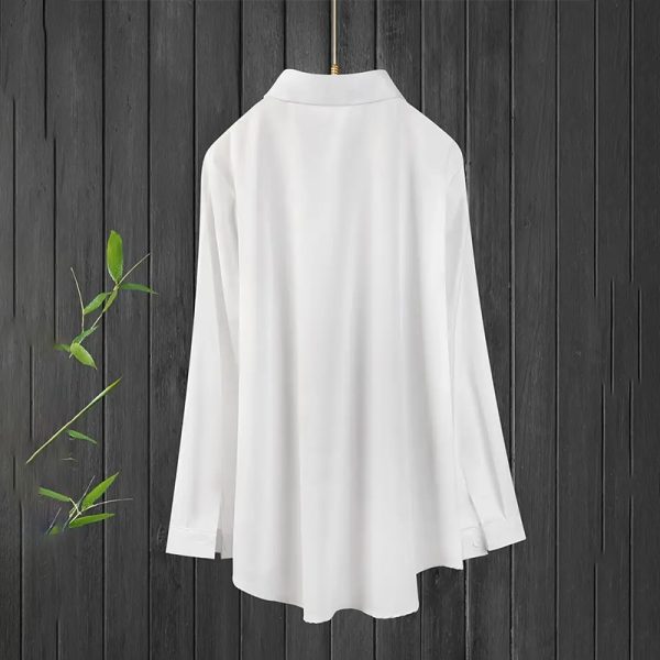 Plus-Size Lapel Office Shirt — Polished Button-Down for Workdays & Smart-Casual - Image 8