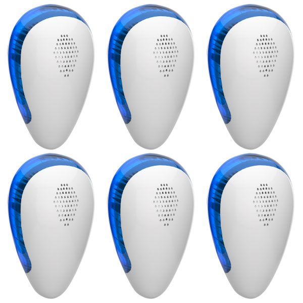 6-Pack Ultrasonic Pest Repellers — 22–65 kHz, Up to 1200 ft² Each, Plug-In, Child/Pet-Safe* - Image 5