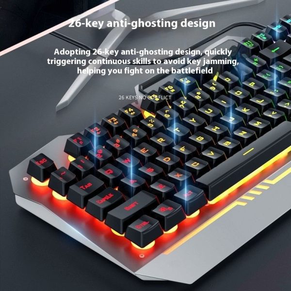 Wired Mechanical-Feel Gaming Set — F3010 Keyboard + S-Series Mouse + Optional S60x Headset & Pad - Image 10
