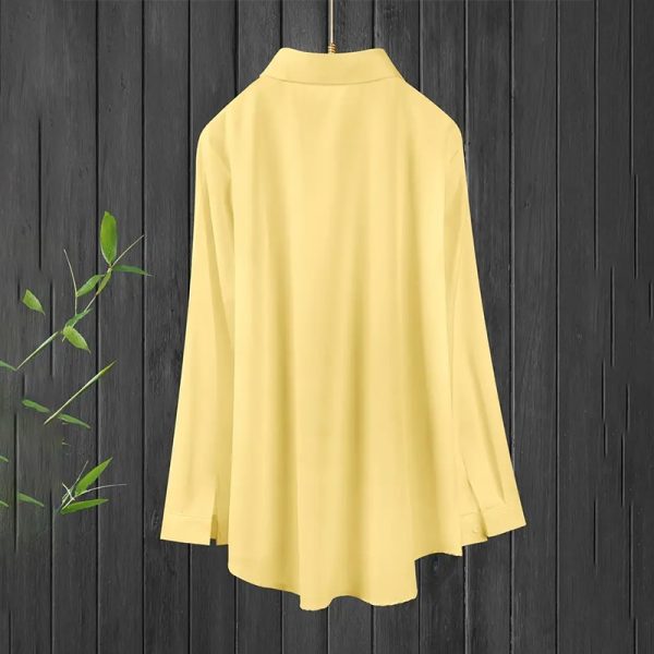 Plus-Size Lapel Office Shirt — Polished Button-Down for Workdays & Smart-Casual - Image 5