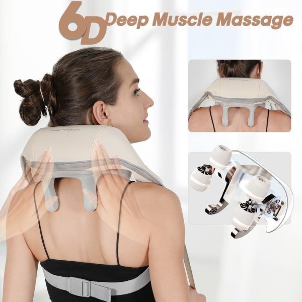Rechargeable Shiatsu Neck & Shoulder Massager — Portable Pain Relief for Home & Car - Image 8