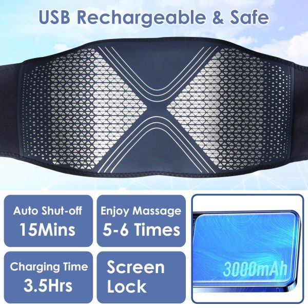 Cordless Heating & Air-Compression Back Belt — 6 Heat Levels, 3 Massage Modes, USB-C - Image 7