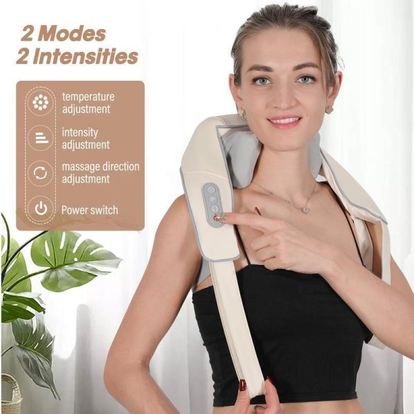 Rechargeable Shiatsu Neck & Shoulder Massager — Portable Pain Relief for Home & Car - Image 6