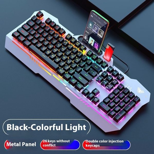 Wired Mechanical-Feel Gaming Set — F3010 Keyboard + S-Series Mouse + Optional S60x Headset & Pad - Image 4