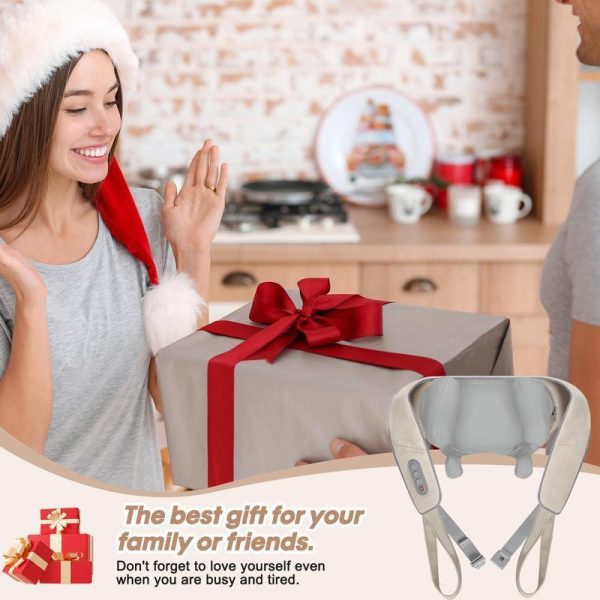 Rechargeable Shiatsu Neck & Shoulder Massager — Portable Pain Relief for Home & Car - Image 9