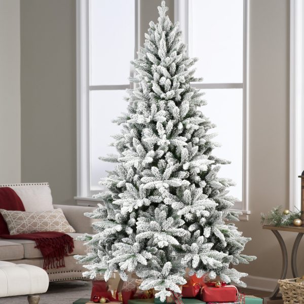 Snow-Flocked PVC Christmas Tree — Hinged Branches, Metal Stand, Realistic Full Shape - Image 10