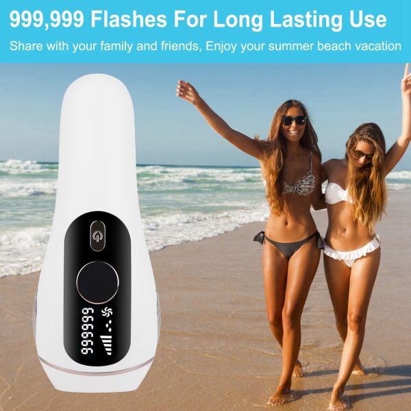IPL Hair Removal w/ Ice-Cooling — 999,999 Flashes, 5 Levels, Auto/Manual, Face & Body - Image 10