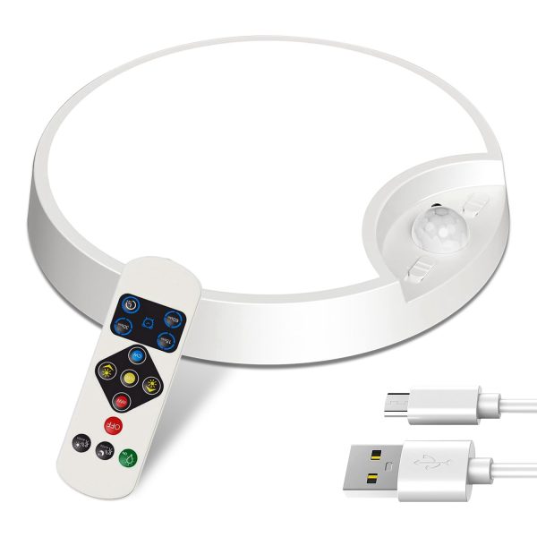 Rechargeable Motion-Sensor Ceiling Light — 3 Colors, Dimmable, Remote + Timers, 8000 mAh - Image 5