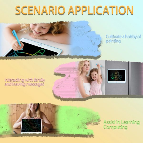 13″ Color LCD Doodle Board — Erasable Writing Tablet, Eye-Safe, Mess-Free Fun - Image 4