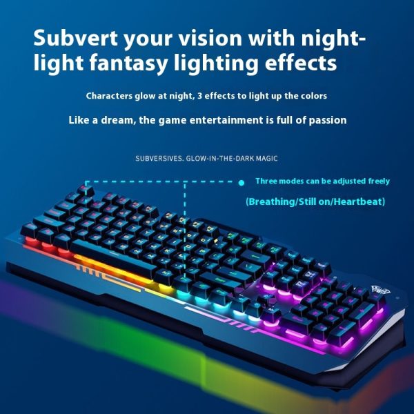 Wired Mechanical-Feel Gaming Set — F3010 Keyboard + S-Series Mouse + Optional S60x Headset & Pad - Image 2