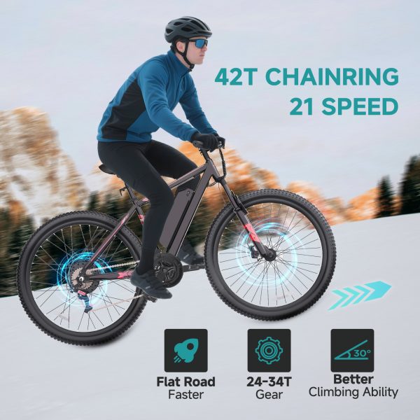 350W 20″ City E-Bike — 21-Speed, up to 40 km Range, Disc Brakes - Image 7