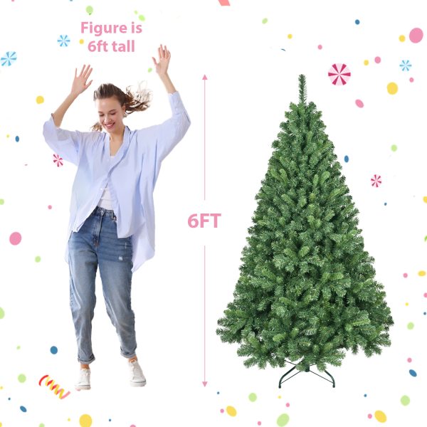 PVC Christmas Tree with Smart Wi-Fi Lights — 6ft (917 Tips, 280 LEDs) or 7ft (1339 Tips, 380 LEDs) - Image 4