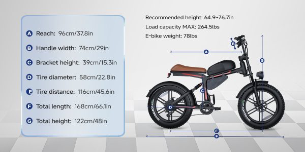 500W 20″ Fat-Tire E-Bike — 45 km/h Top Speed, up to 45 km Range (20×4.0, 7-Speed) - Image 4