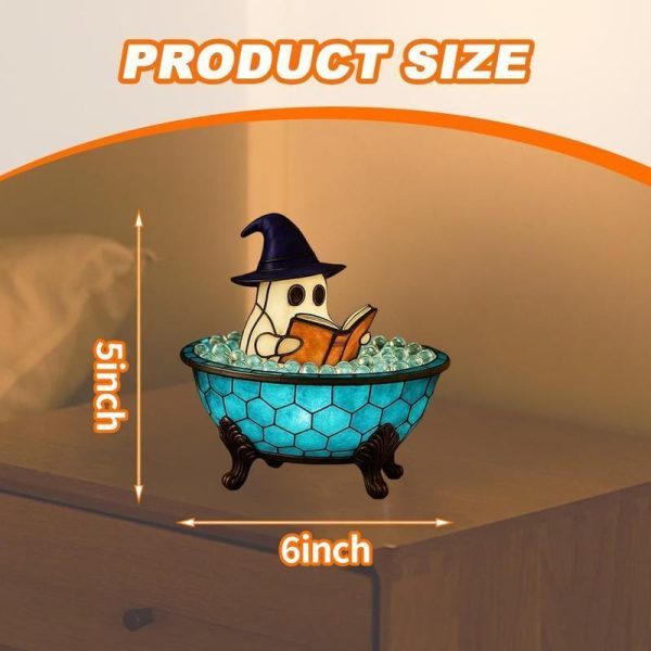 Glow-in-the-Dark Bubble-Bath Ghosts — 3D Halloween Bathroom Statues - Image 4