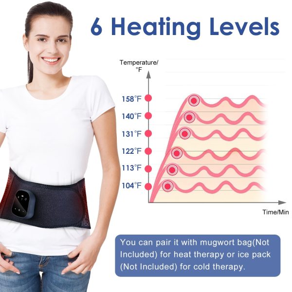 Cordless Heating & Air-Compression Back Belt — 6 Heat Levels, 3 Massage Modes, USB-C - Image 2