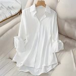 Plus-Size Lapel Office Shirt — Polished Button-Down for Workdays & Smart-Casual